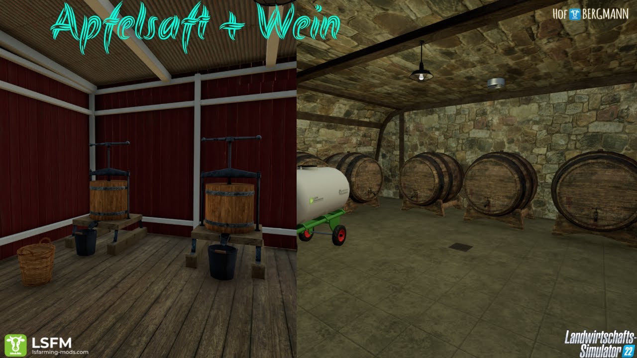 LS 22 Hof Bergmann Tutorial - Apfelsaft + Apfelwein