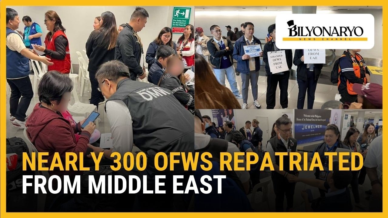 Nearly 300 OFWs repatriated from Middle East | The Daily Dish
