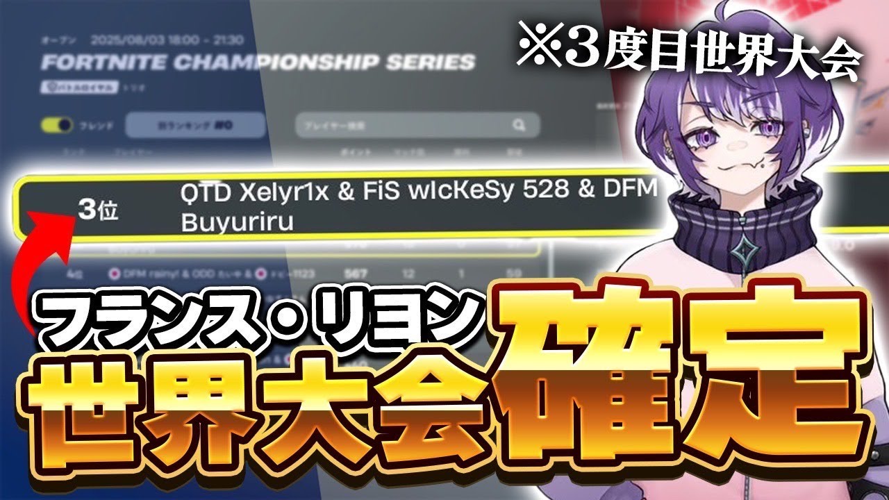 【裏側】世界大会が確定した瞬間。 w/ぶゅりる みりむ【FORTNITE/フォートナイト】
