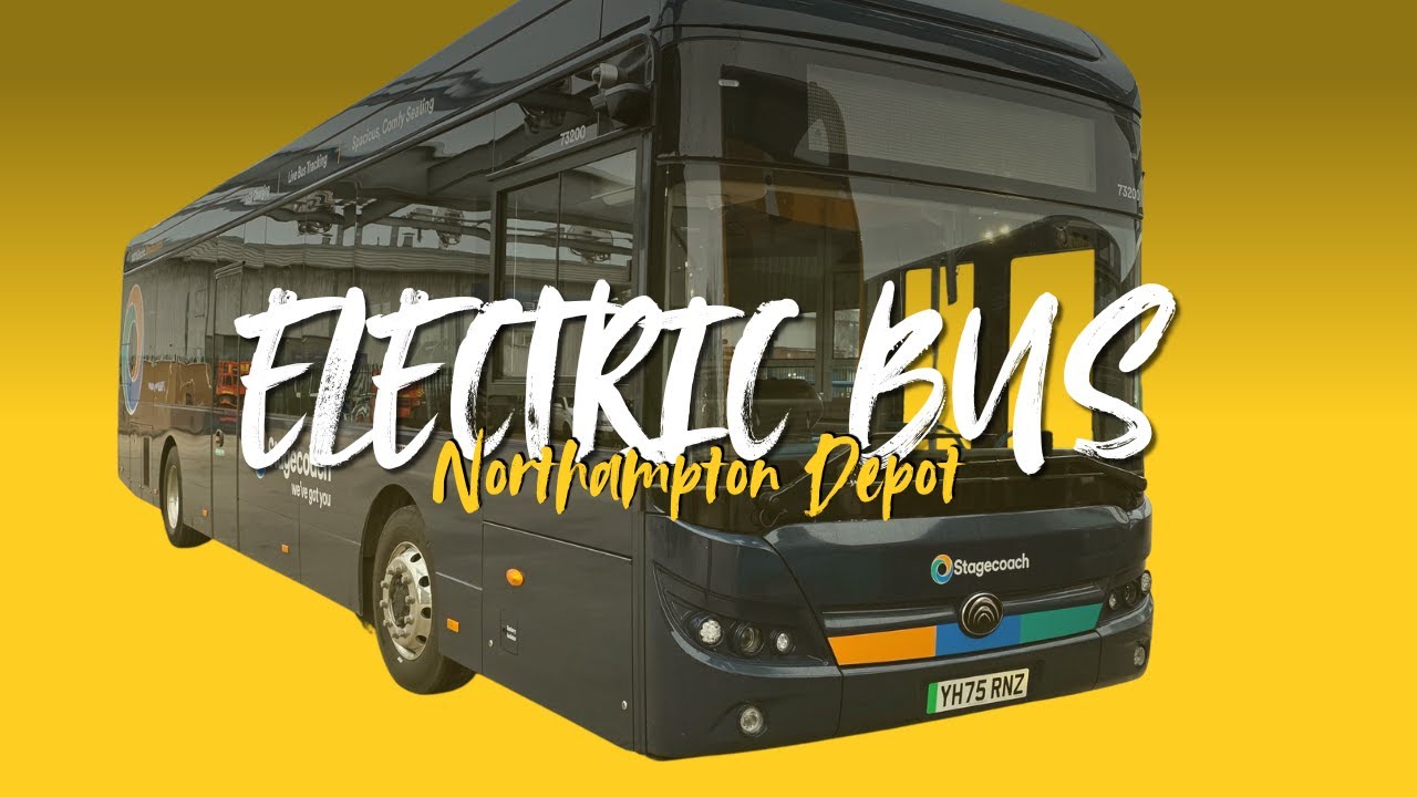 Electric bus in Northampton