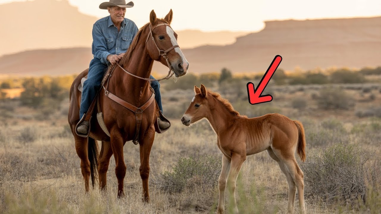 Wildes Fohlen folgte dem Rancher um Hilfe – als er den Grund erkannte, weinte er
