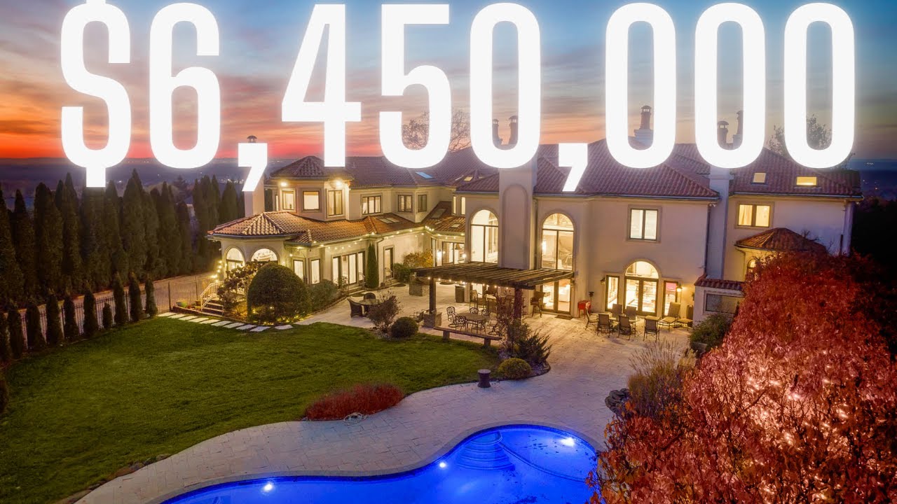TOURING THE MOST MASSIVE $6.45 MILLION PALATIAL MANSION IN CRESSKILL NEW JESREY