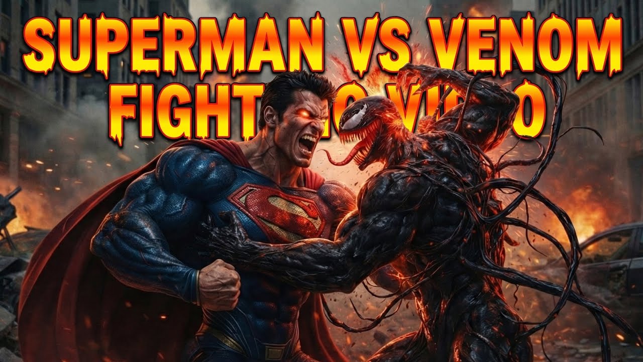  SUPARMAN VS VENOM FIGHTING 😤 AND BOTH SUPARMAN VS VENOM BEGIN TO SHOW THEIR POWERS 💪💪