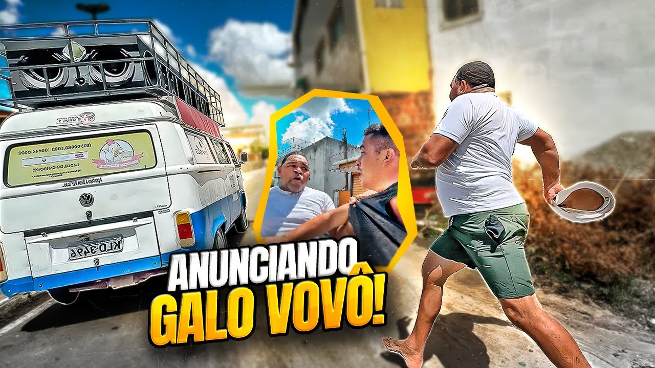 A KOMBI SAIU ANUNCIANDO NA CIDADE QUE GALO CEGO SERÁ VOVÔ 🤣🤣 | GALO CEGO