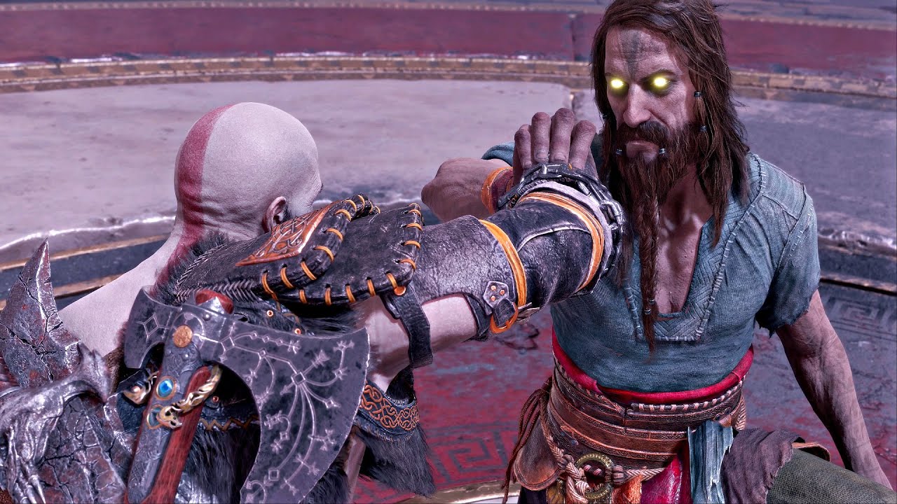 Kratos Vs Tyr Boss Fight - God of War Ragnarok Valhalla DLC (PS5)