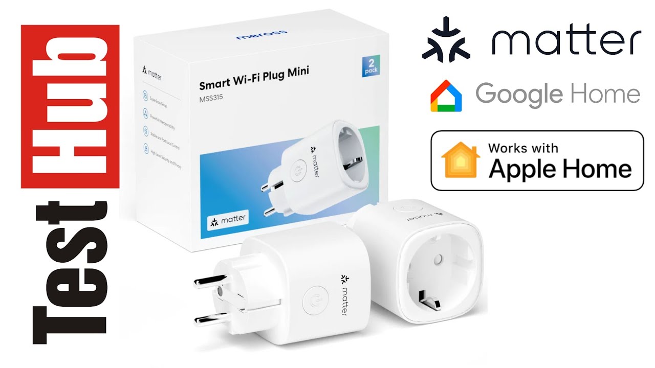 Meross Matter Inteligentne gniazdo zasilające z Wi-Fi i licznikiem energii