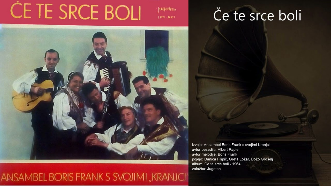 Če te srce boli - Ansambel Boris Frank s svojimi Kranjci