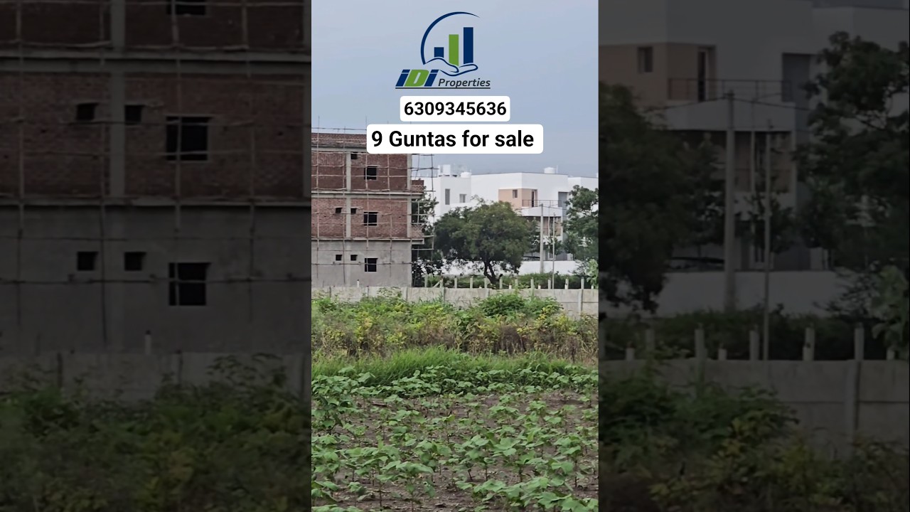 9 Guntas of land for sale at Shankarpalli #realestate #landforsale #ytshorts #idiproperties #mokila