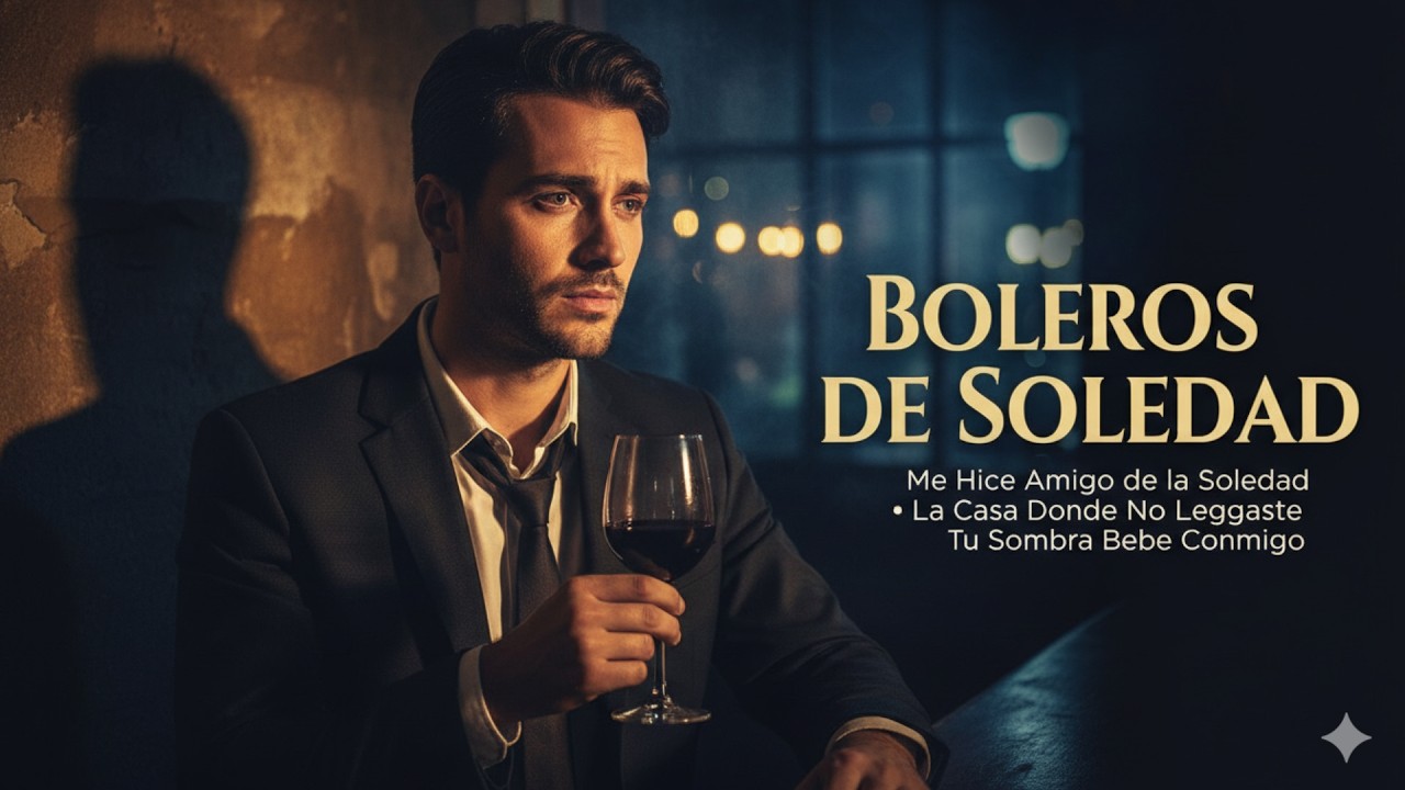 Boleros Románticos en Español | Trilogía de Soledad y Amor (3 Canciones) | Voz Masculina #bolero