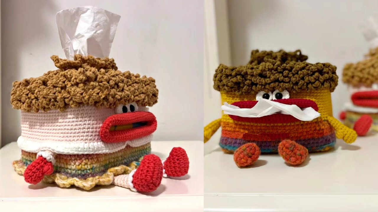 Crochet Tissue Box Cover | How To Crochet Tissue Box | Crochet Tissue Box for beginners 