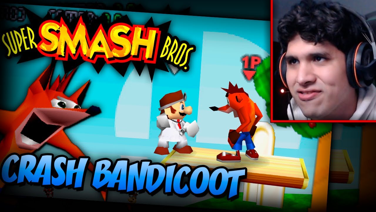 TDYU se LOQUEA con CRASH BANDICOOT en SUPER SMASH BROS REMIX