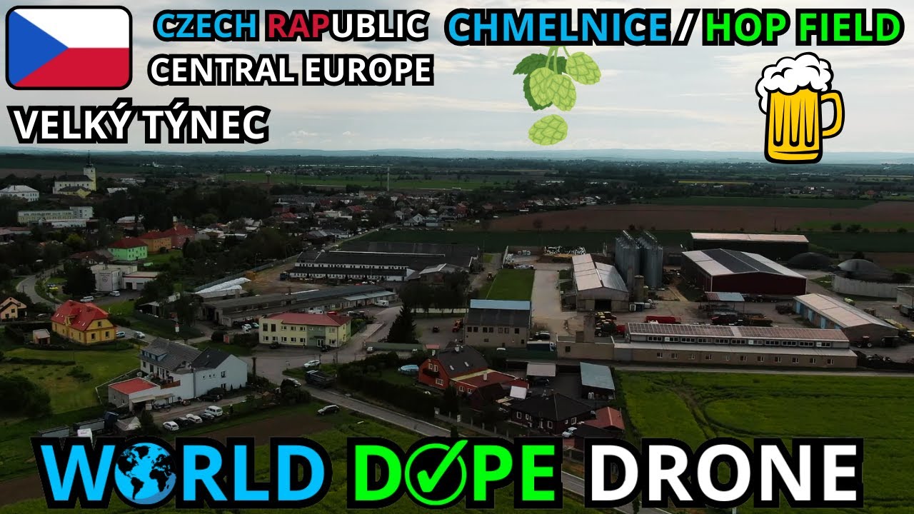 🚁 Drone – Velký Týnec – Chmelnice | Aerial View of Czech Hop Fields - Czech Republic 🌿HANÁ ČECHOVICE