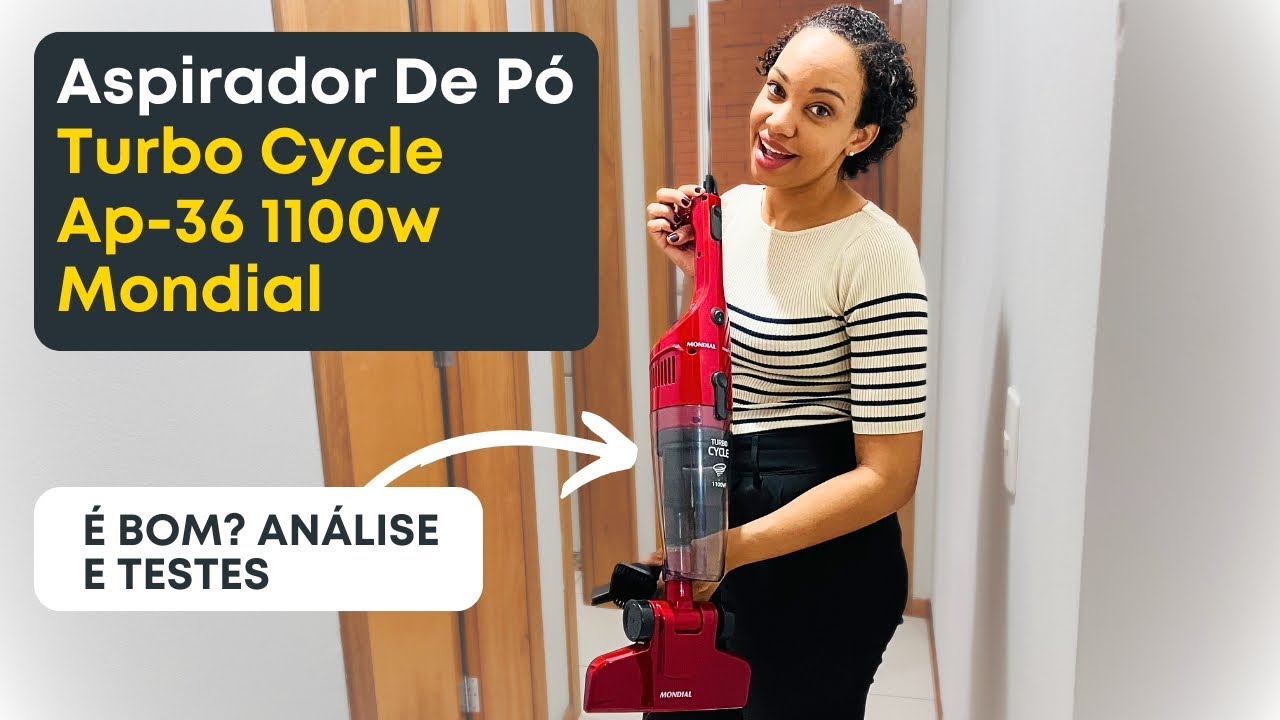 Aspirador de Pó Vertical Mondial Turbo Cycle Ap-36 1100 W - É Bom? Review e Testes