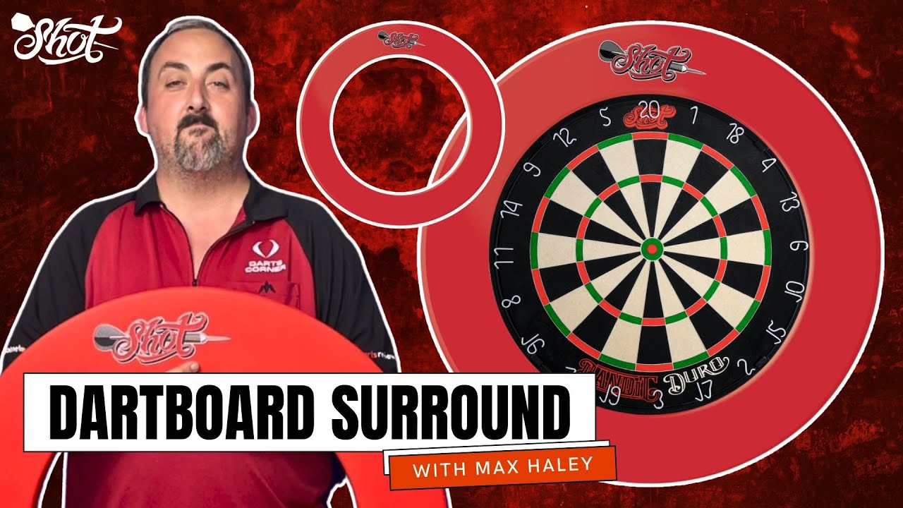 SHOT ONE PIECE DARTBOARD SURROUND REVIEW WITH MAX HALEY