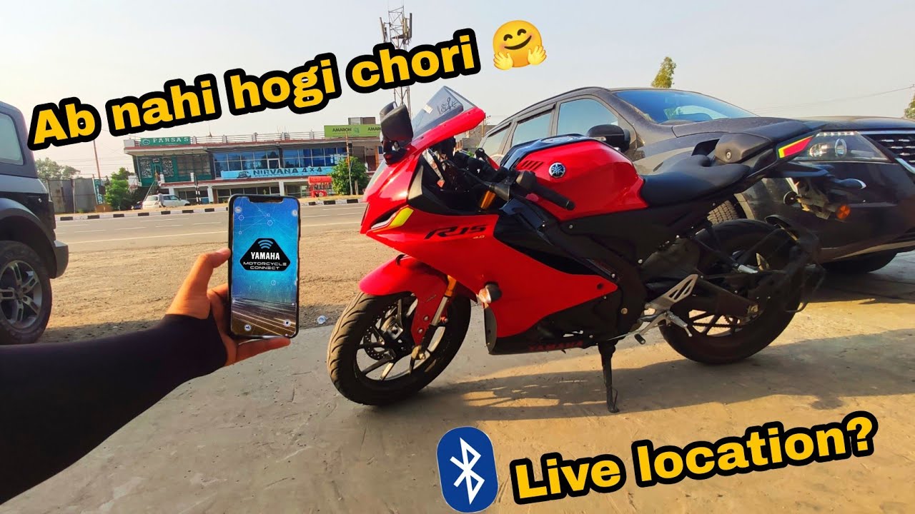 *Yamaha R15 V4 Bike Ko Mobile Se Connect krna shikhe💕*Подключение Bluetooth*@GouravSharmaVlog