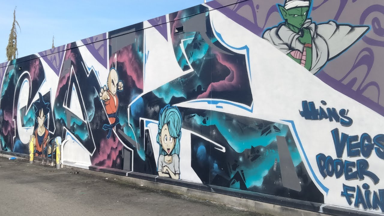 BOMB Episode - DRAGONBALL Z graffiti art and mural