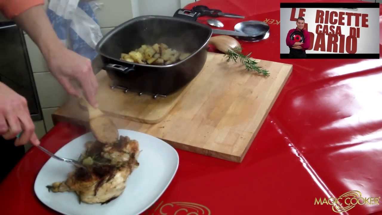 103 Pollo con patate cucinato nella pentola quadrata da Dario