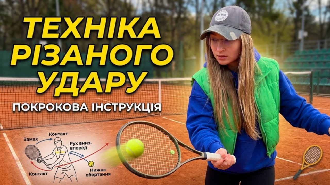 Різаний удар у тенісі (Slice): техніка, помилки та коли використовувати в грі. 
