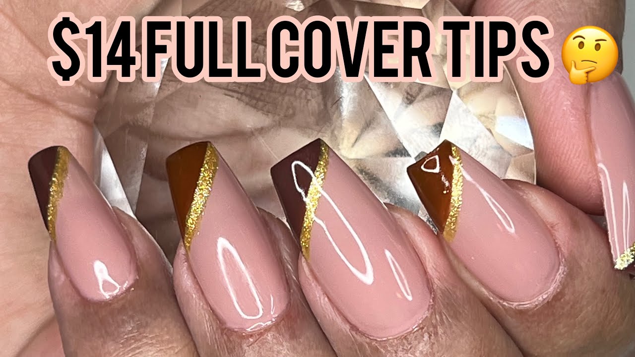 $14 Full Coverage Nail Tips From Amazon | Modelones Acrylic Nail Tips Kit | Dupe?