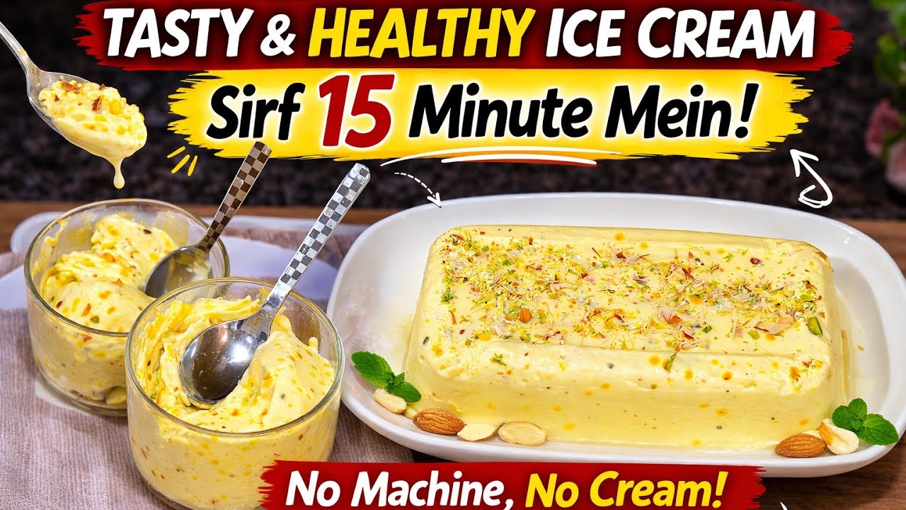 Tasty & Healthy Ice Cream Sirf 15 Minute Mein!