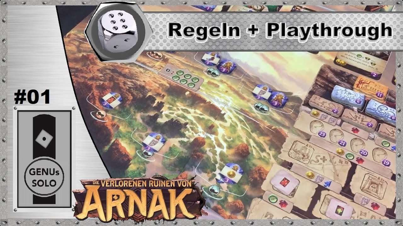 Die verlorenen Ruinen von Arnak - Solo-Playthrough - S01E01 - Setup / Runde 1 - Regeln - deutsch