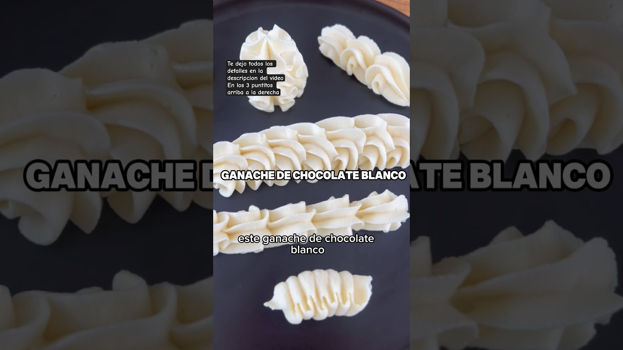 Ganache de chocolate blanco