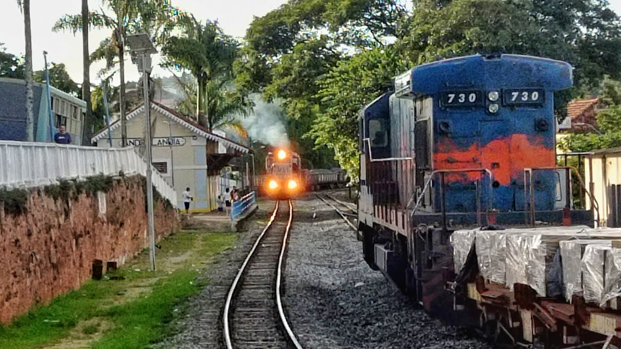 Passagem do trem VL em Andrelândia MG dia 16/02/2026