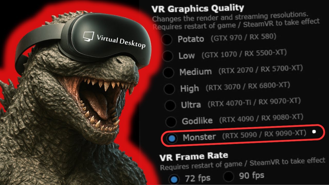 Virtual Desktop&rsquo;s New MONSTER Mode For PFD &ndash; Wireless PCVR At Its Absolute Peak!