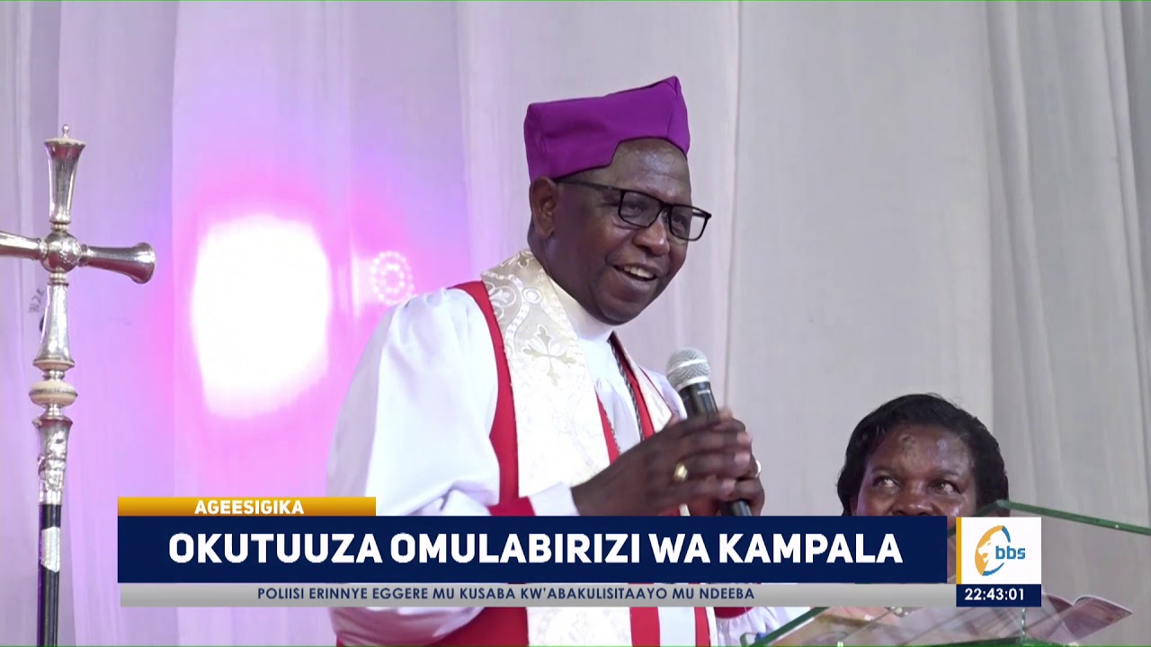 Okutuuza Omulabirizi Wa Kampala Most Rev Kazimba Mugalu