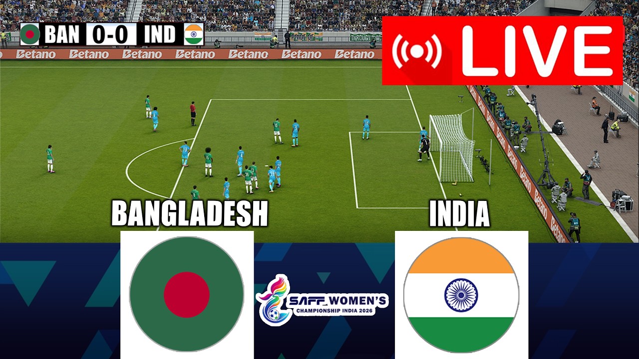 🔴LIVE | Bangladesh vs India | SAFF Championship Women 2026 | Live Match eFootball PES Gameplay