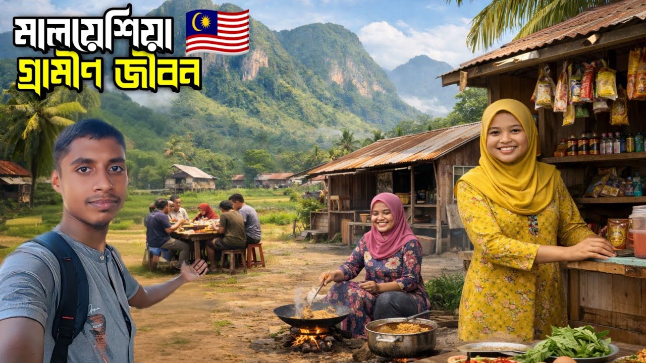 মালয়েশিয়ার গ্রামীণ জীবন | Local Village Life & Street Food Malaysia 🇲🇾