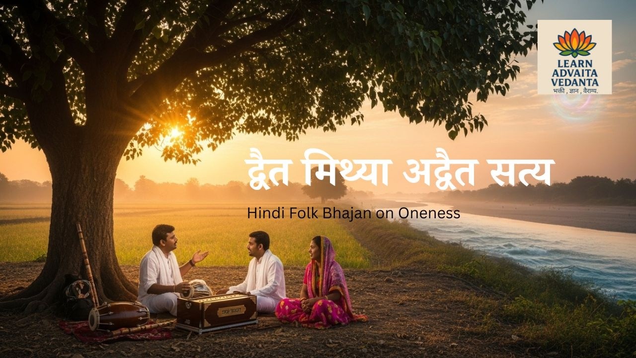 द्वैत मिथ्या अद्वैत सत्य | Hindi Folk Bhajan on Oneness | Spiritual Lok Geet