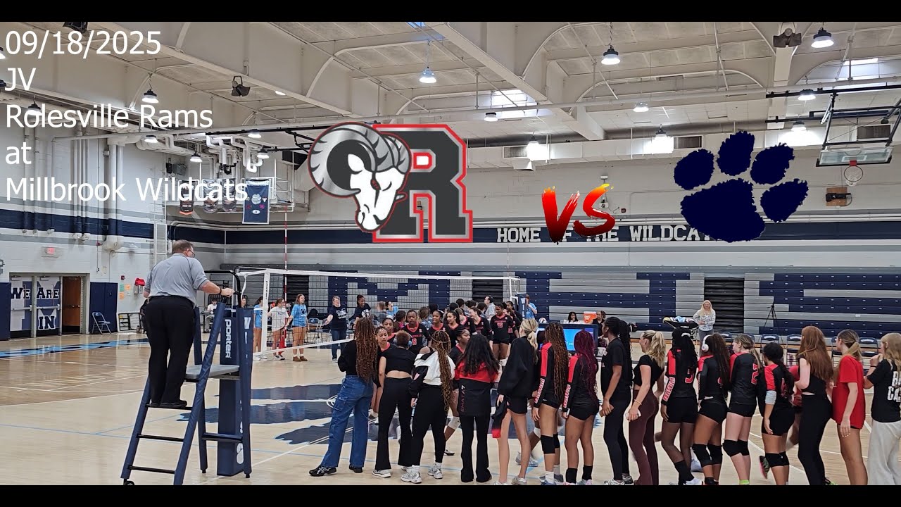 13th JV Volleyball Game 2025 Season | High School | Rolesville Rams vs Millbrook Wildcats