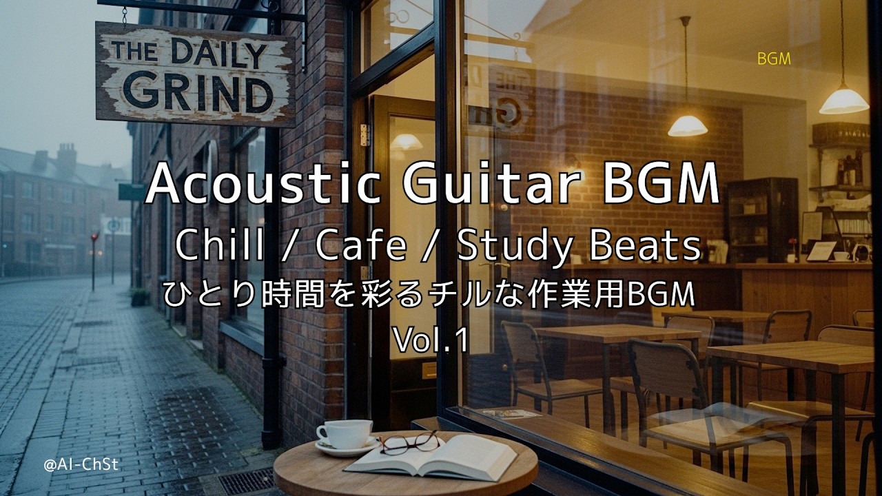 【Acoustic Guitar BGM】Vol.1 穏やかなギターの響きとひとり時間 / Cafe Chill Vibes