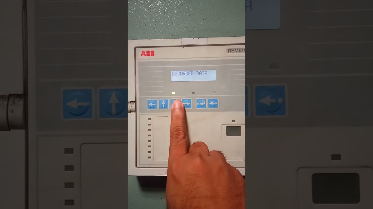 Measurement & setting parameter ABB REM610 Relay for motor feeder.#Technical_Training_Session