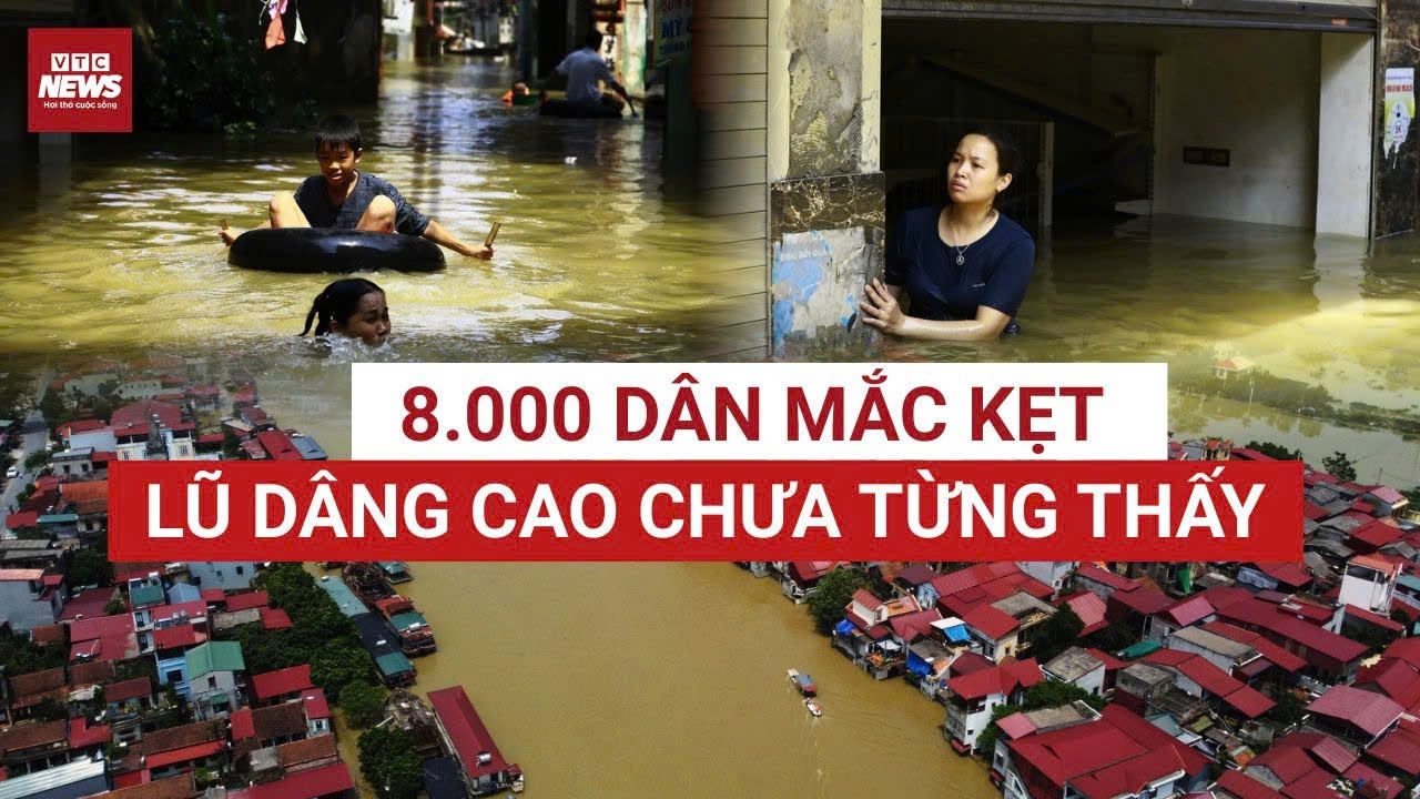 Làng cổ Thổ Hà chìm trong biển nước: Hơn 8.000 dân mắc kẹt, sinh hoạt đảo lộn | VTC News