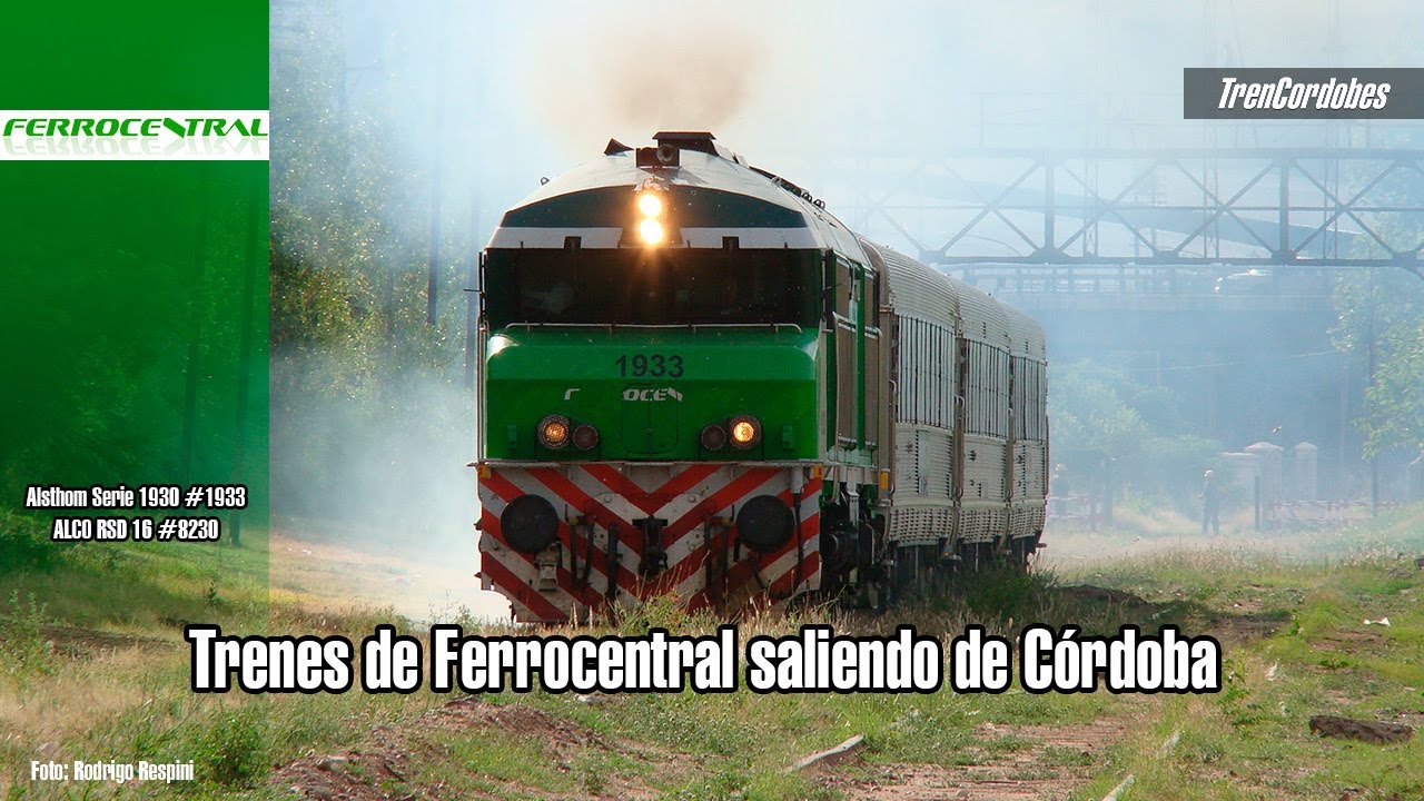 Trenes de Ferrocentral Saliendo de Córdoba