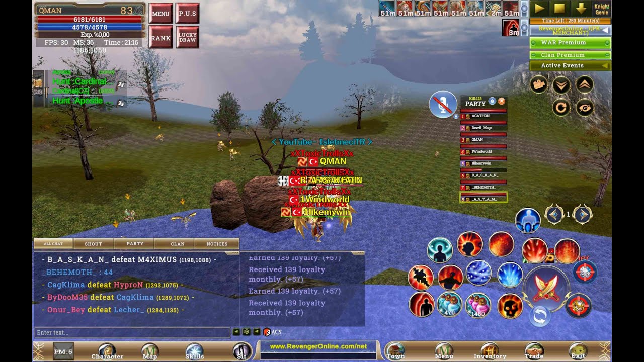 REVENGER ONLİNE AKŞAM KUŞAĞI #GAME #KO #KNİGHTONLİNE #FARM #MMORPG