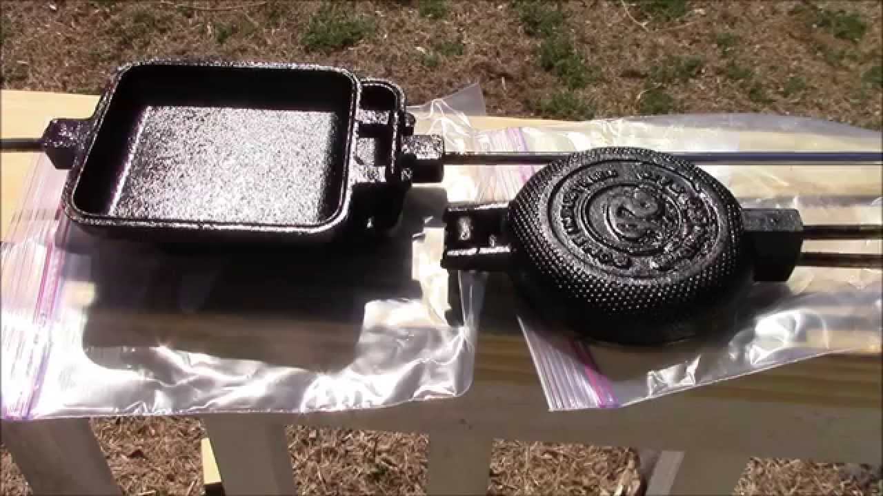 How to season cast iron (Rome) pie irons
