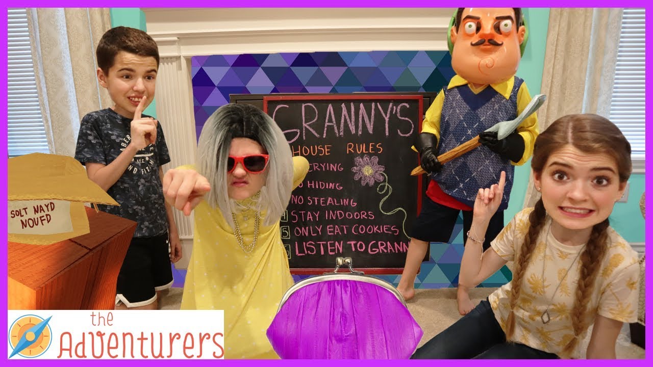 Escape Granny And Hello Neighbors House / That YouTub3 Family