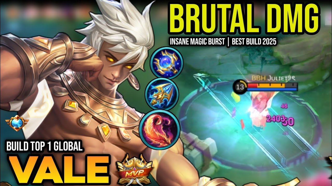 VALE BEST BUILD 2025 | BUILD TOP 1 GLOBAL VALE GAMEPLAY | MOBILE LEGENDS✓