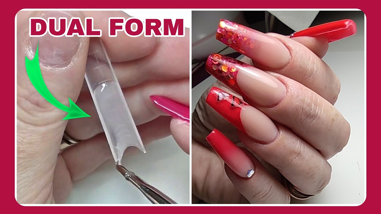 COFFIN NAILS CON DUAL FORM SQUARE | GLITTEROZZI | RICOSTRUZIONE UNGHIE DUAL FORM | @ValentinaMNails