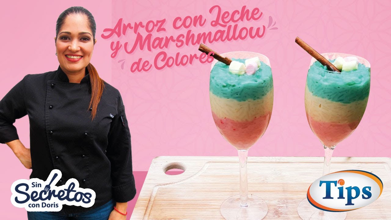 Arroz con Leche y Marshmallow de Colores