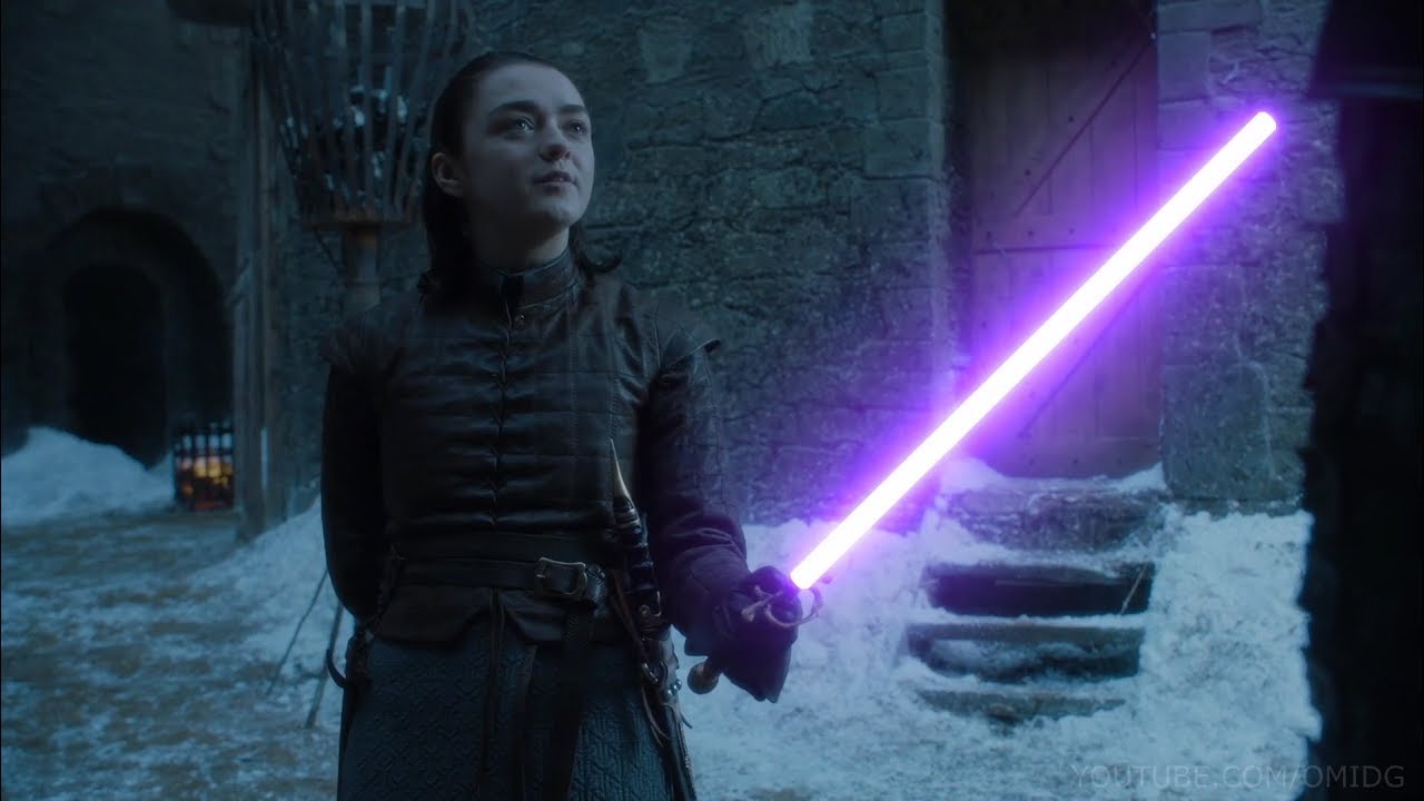 Arya vs Brienne Lightsaber Duel | Game of Thrones + Star Wars