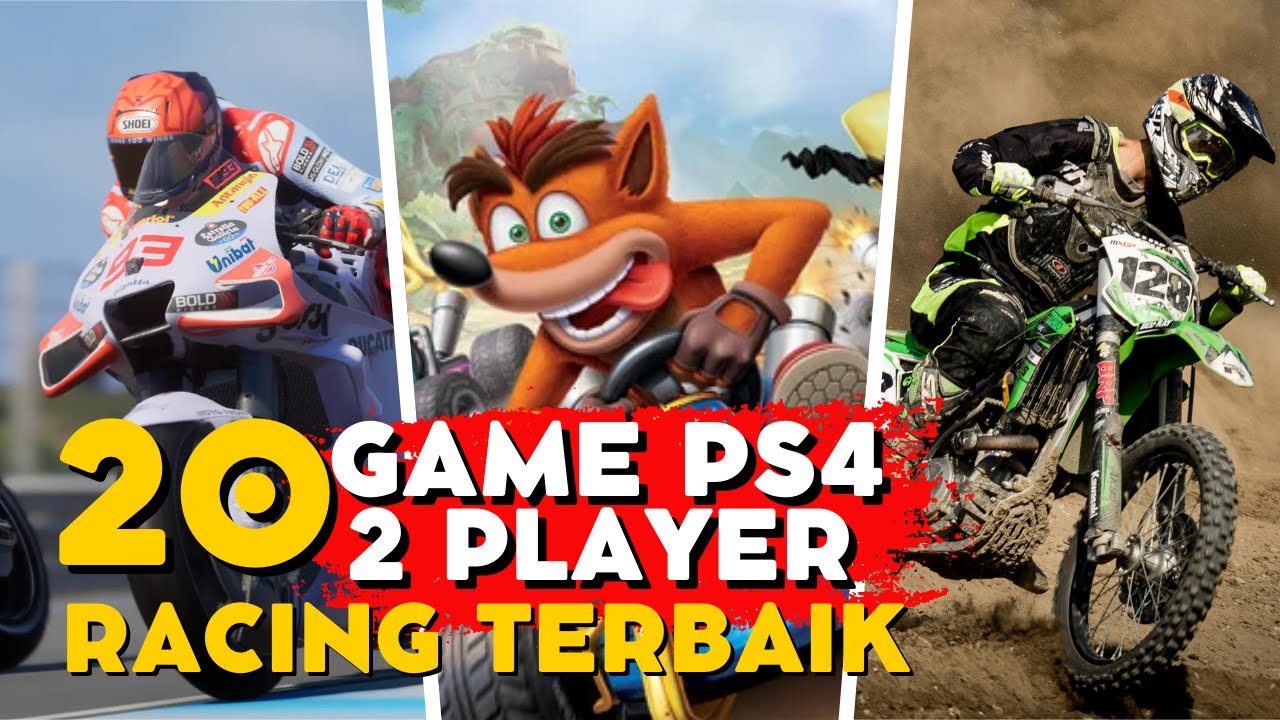 20 Game Racing Multiplayer Split screen Offline PS4