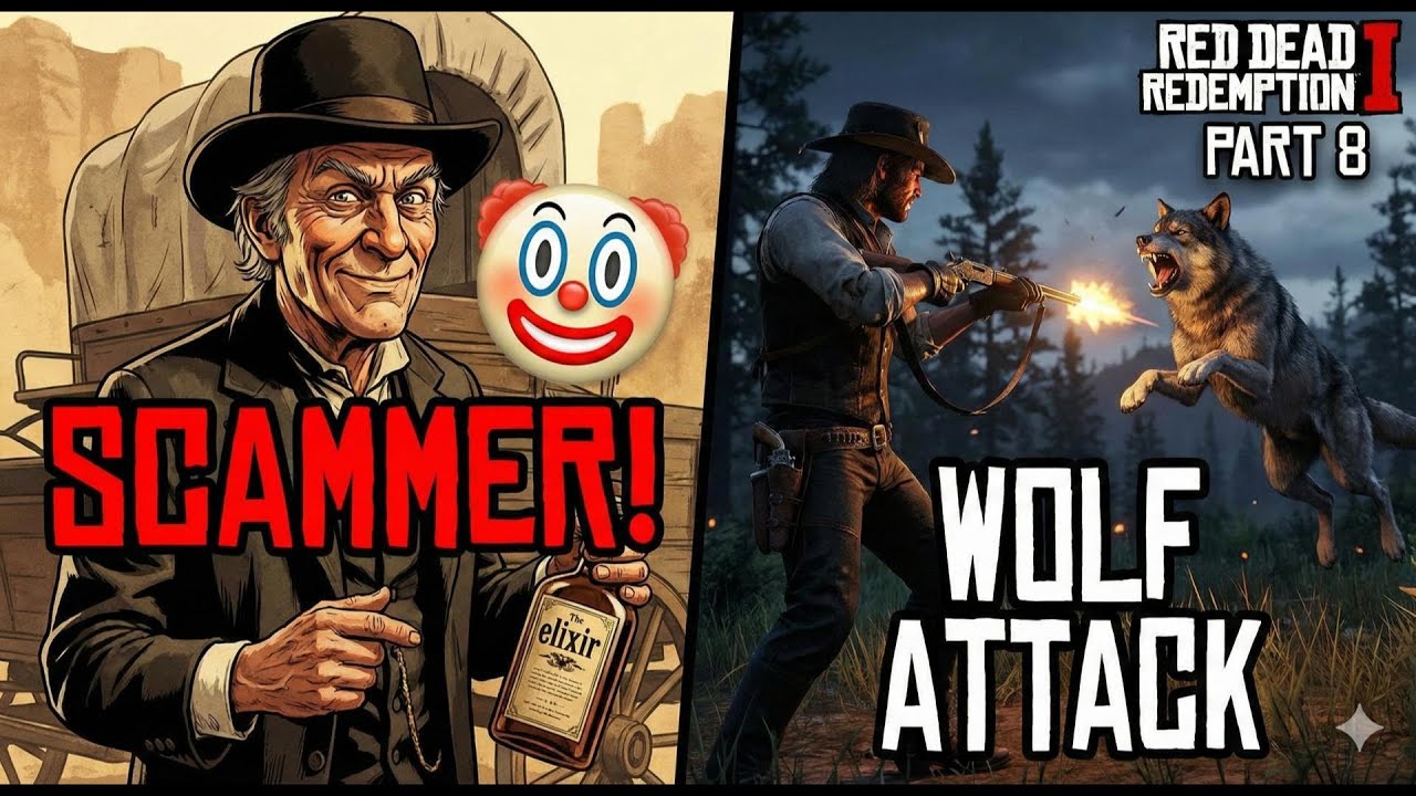 Ye Budhau Scammer Hai! 😂 Bhediyon Ka Hamla 🐺 | Red Dead Redemption 1 - Part 8