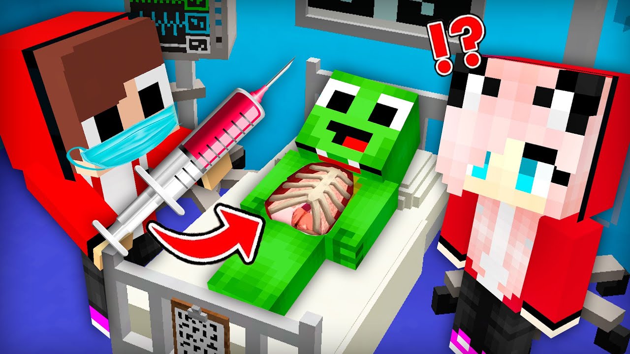 Baby JJ Must Have a Surgery To Baby Mikey ! Surgery in Minecraft challenge (Maizen Mazien Mizen)
