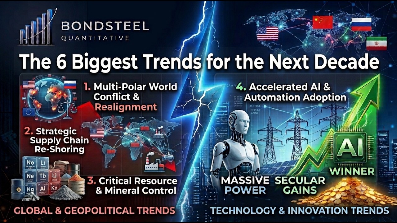 Top 6 Macro Trends Shaping the Stock Market (2026-2036) (The New Shifting World Order)