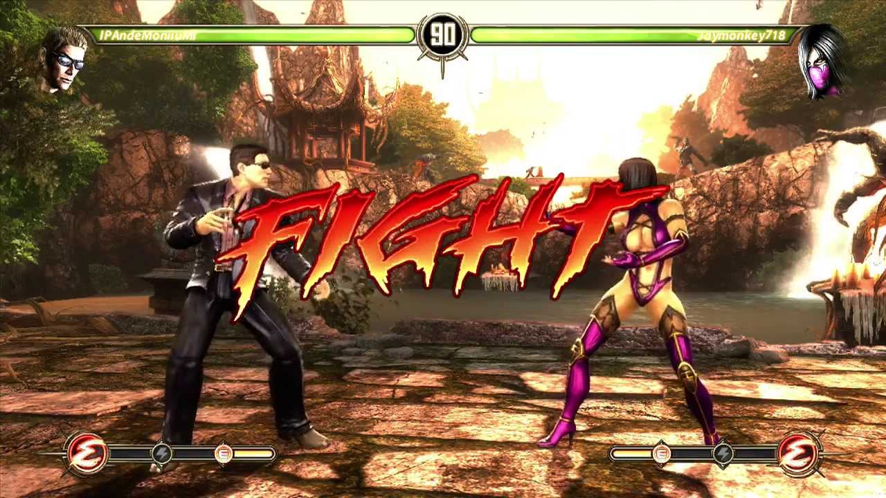 IPAndeMoniiuMI (Johnny Cage) vs. JayMonkey718 (Mileena) Mortal Kombat 9
