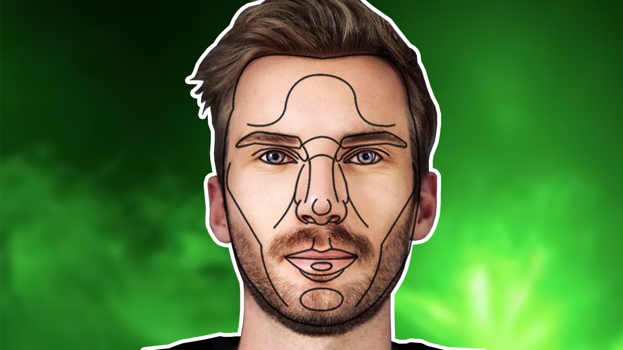 PewDiePie with a Perfect Face - Photoshop Transformation
